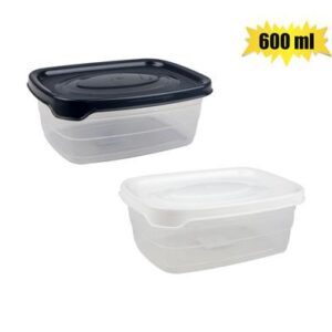 Container trendy rect 600ml