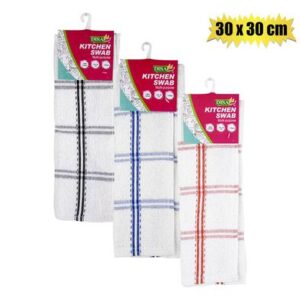 Swab cotton rainbow 30x30cm