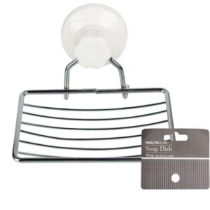 Soap-dish chr-plated oval suction