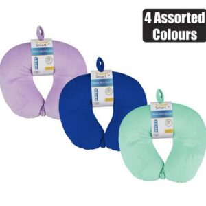 Travel neck pillow w/fastener foam