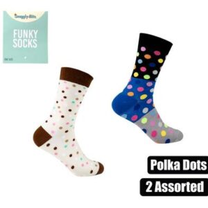 Socks unisex polka dot designs