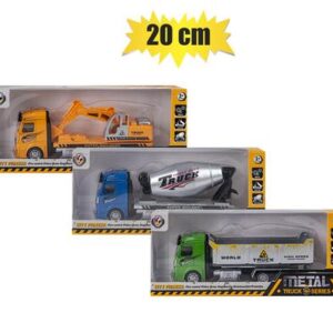 Die cast single truck pull back 20cm