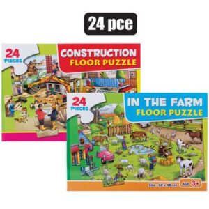 Puzzle floor asstd 24pc