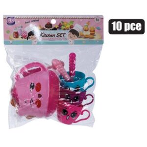 Play set tea set faces 10pc