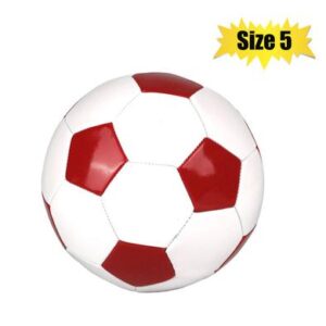 Ball soccer red/white size 5