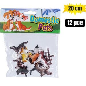 Animals domestic pets 12pc asstd 20cm