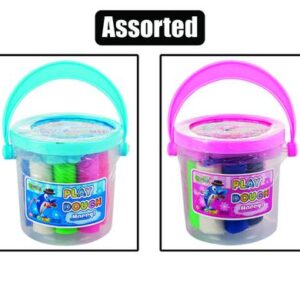 Edu play dough in bucket asstd