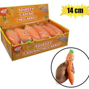 Novelty squeeze carrot 14cm