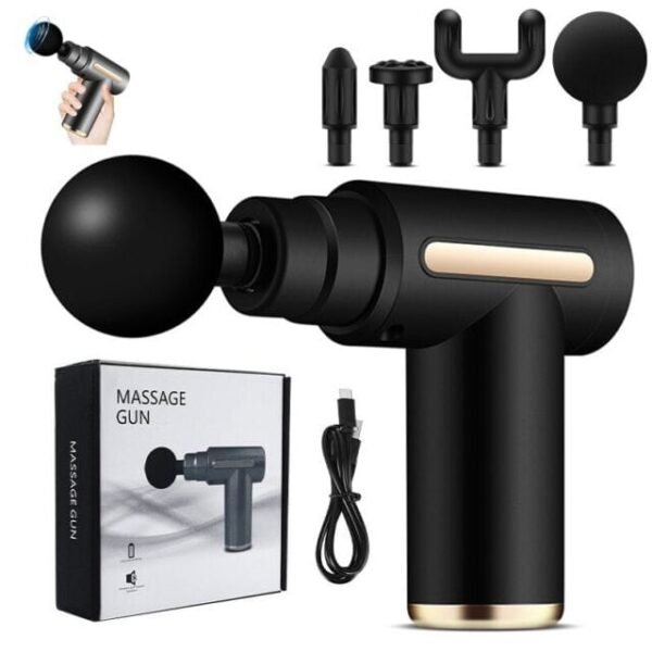 WhatsApp Image 2026-10-26 at 6.57.07 AM πββοΈ Premium Portable Massage Gun with 4 Massage Heads | Deep Tissue Muscle Massager