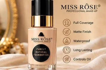 💖 Miss Rose Professional Liquid Foundation